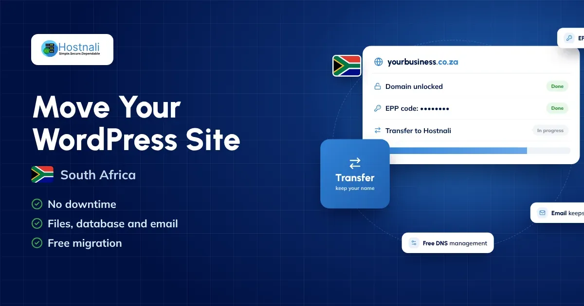 Move Your WordPress Site to a New Host in South Africa